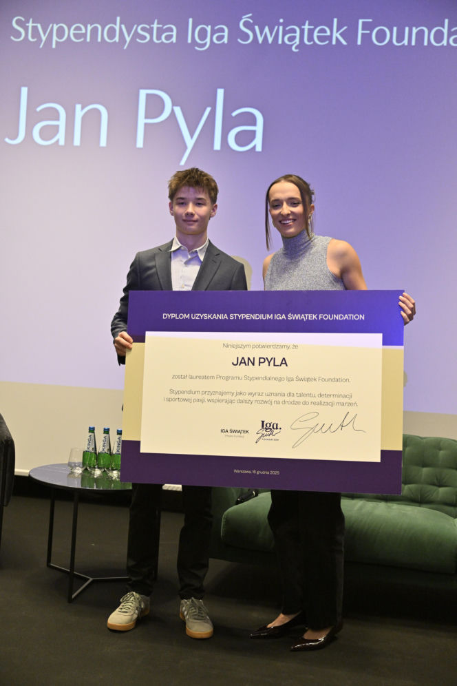Iga Świątek rozdała stypendia