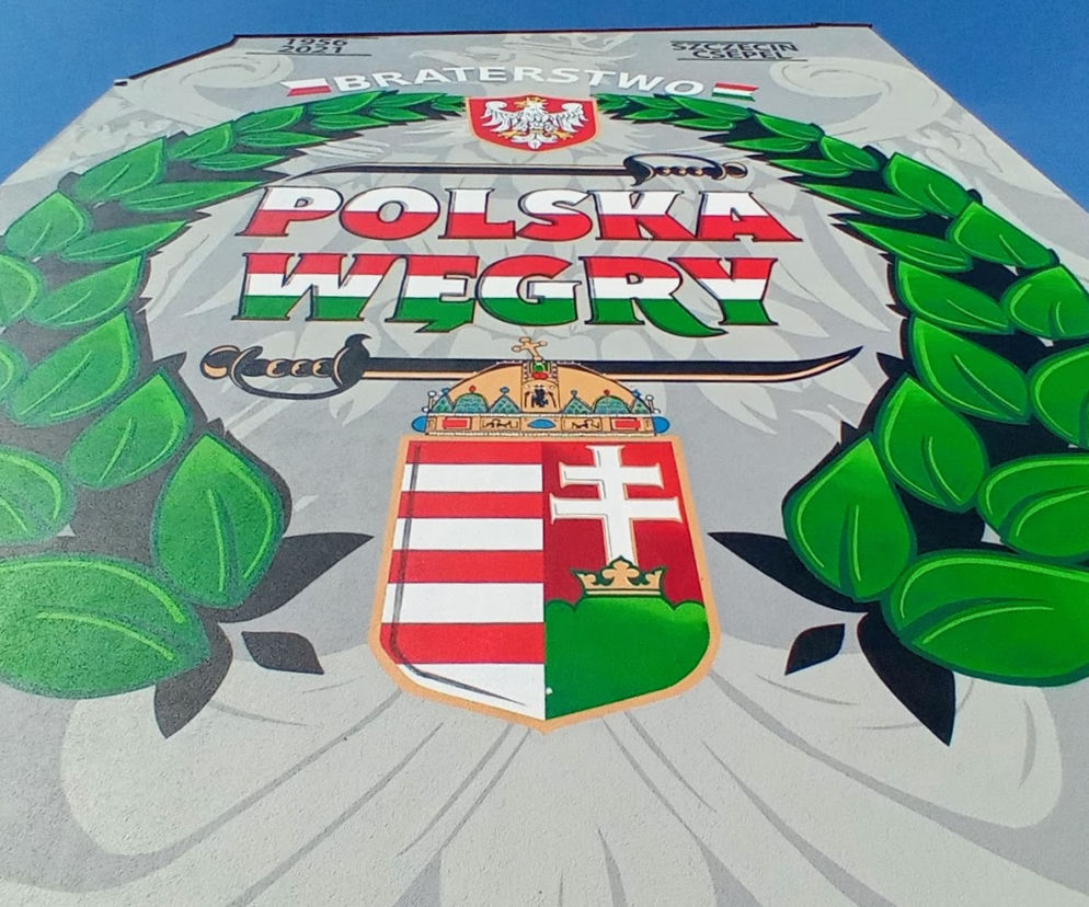 Polsko-węgierski mural na Pomorzanach