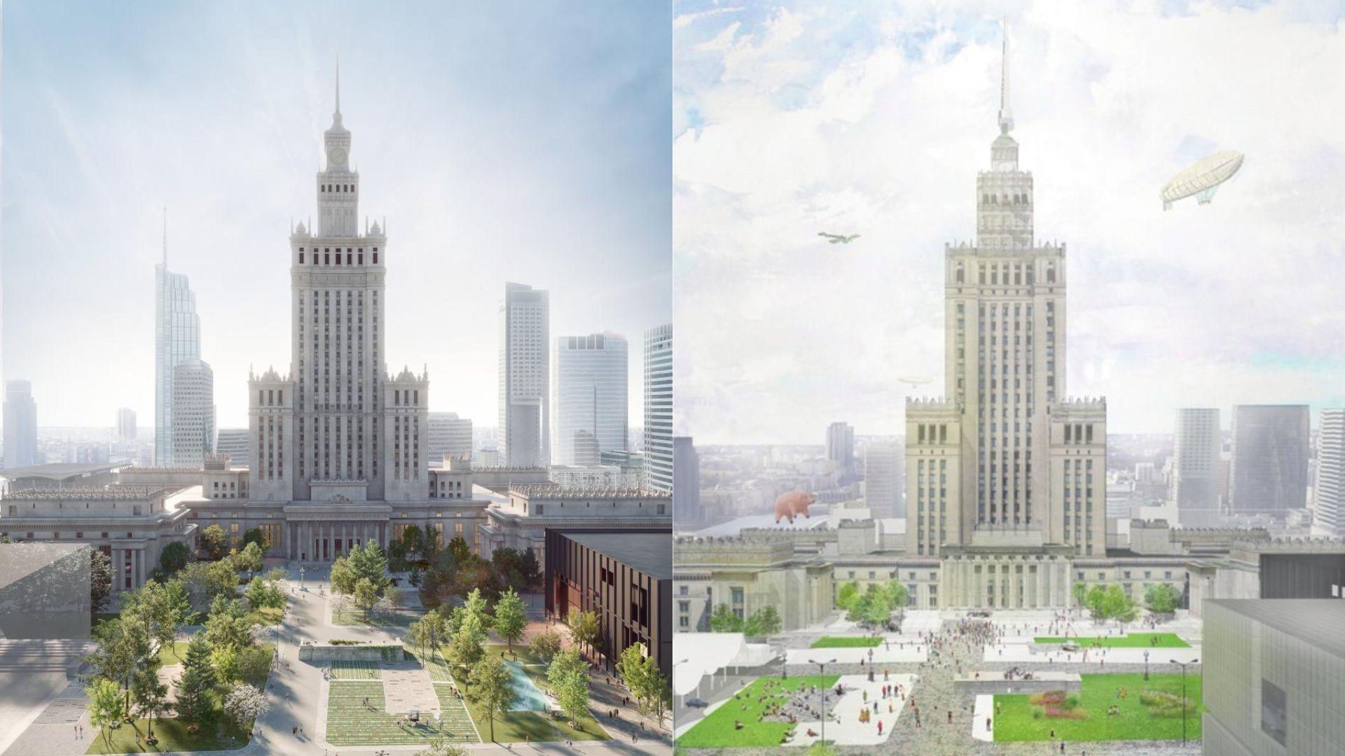 Wizualizacje placu Centralnego w Warszawie