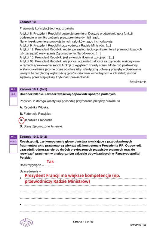 Matura 2025 WOS rozszerzony: odpowiedzi do wszystkich zadań z arkusza CKE - Formuła 2023 [13.05.2025]