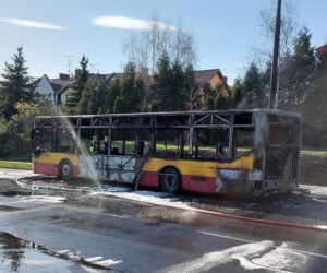 Autobus miejski spłonął doszczętnie na środku ulicy! Szok w Łodzi [ZDJĘCIA]