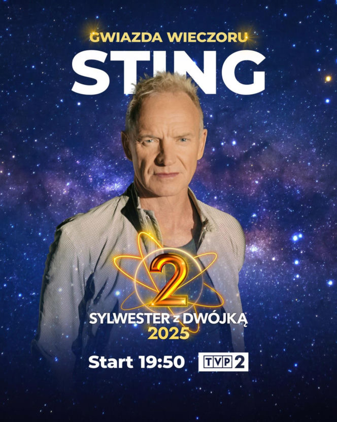 Sting gwiazdą Sylwestra z Dwójką TVP