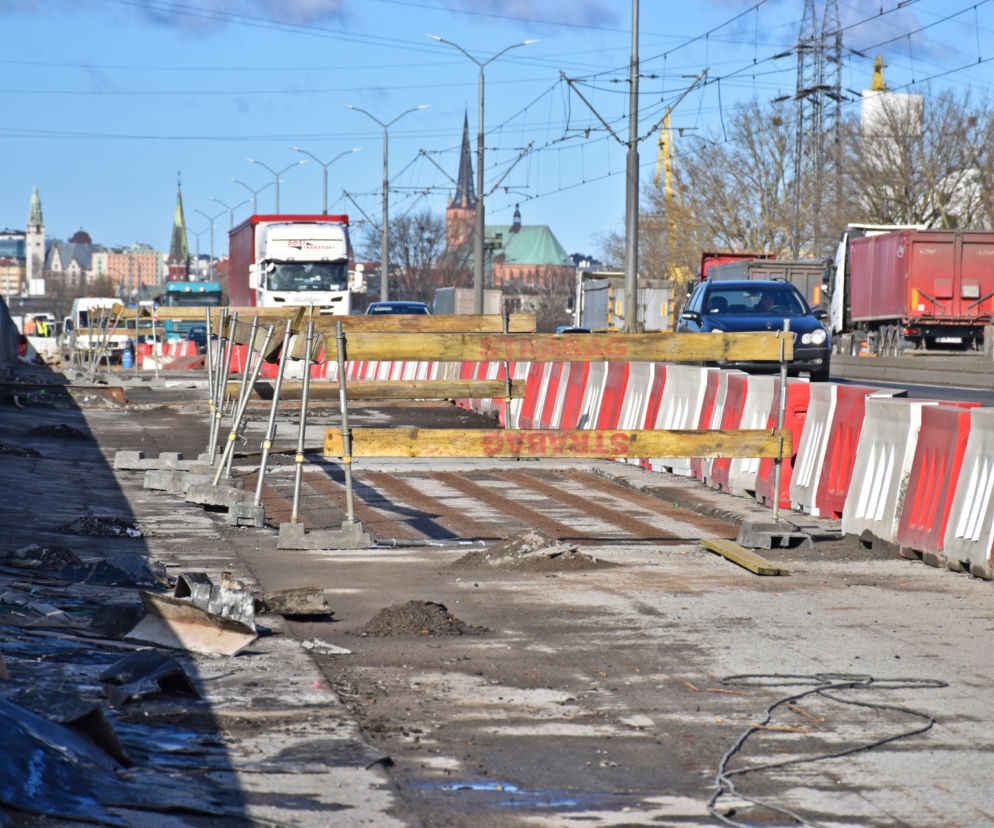 Przebudowa Estakady Pomorskiej - marzec 2021