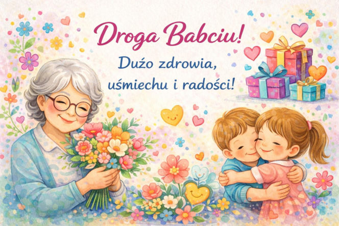 Kartki na Dzień Babci. Piękne życzenia dla babci