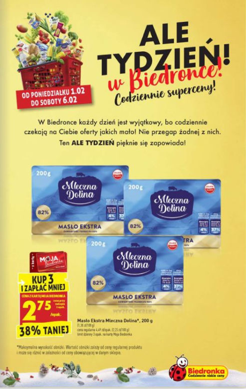 Masło 2,75 zł