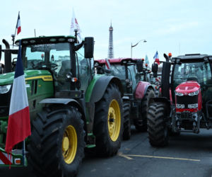 Protestyrolników w Paryżu
