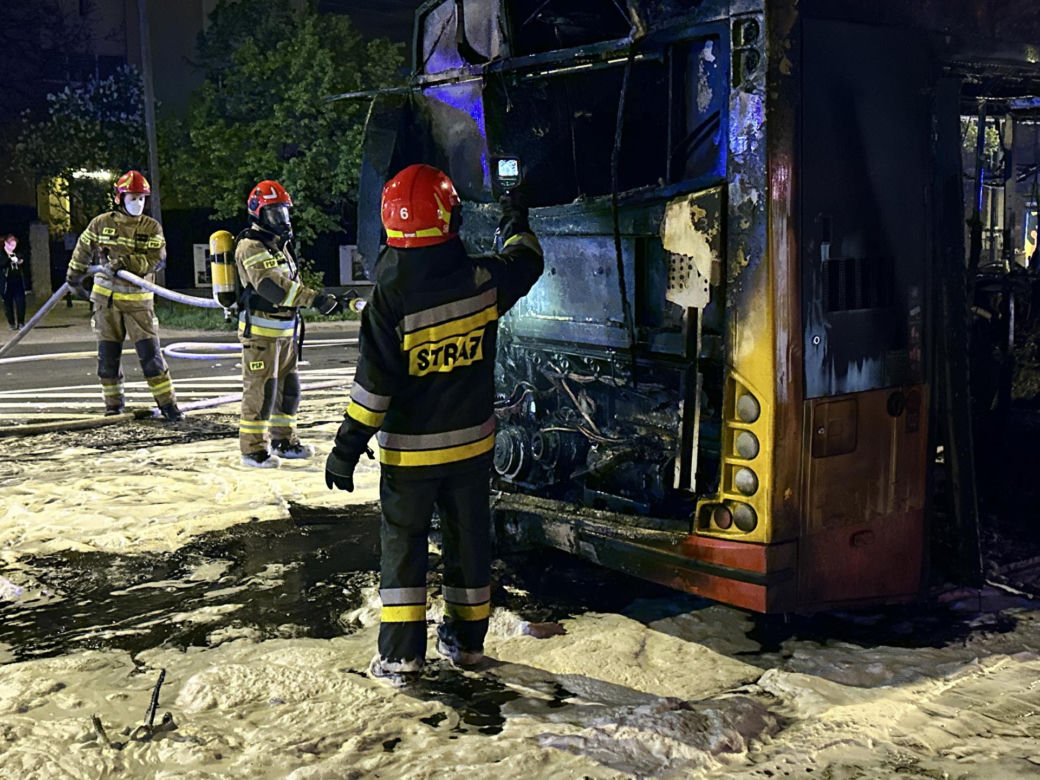 Pożar autobusu
