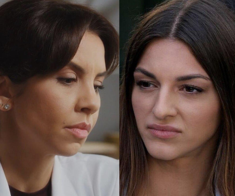 Ilona Janyst jako Aneta i Katarzyna Russ jako Anka z serialu M jak miłość w zbliżeniu na twarze. Aneta ma spięte ciemne włosy, Anka rozpuszczone. Obie postacie z serialu Super Seriale mają poważne, zamyślone miny, co odzwierciedla napięcie z 1929 odcinka serialu.