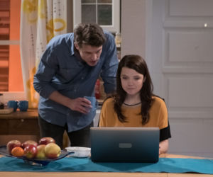 Na Wspólnej odc. 2704. Marta (Joanna Jabłczyńska), Olaf (Maciej Brzoska)