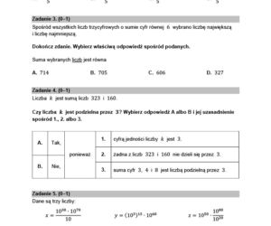 Egzamin ośmoklasisty 2022 - matematyka. Arkusz, zadania