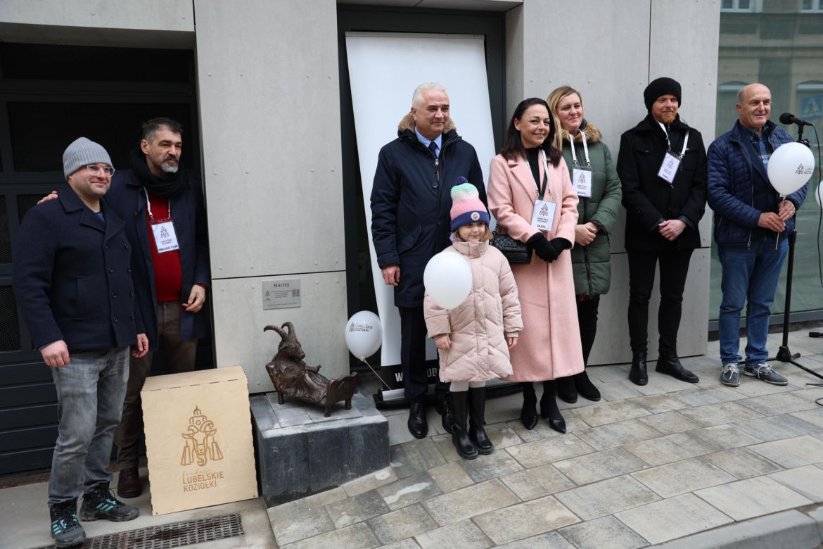 Odsłonięcie nowego koziołka w Lublinie. Oto Maciej!