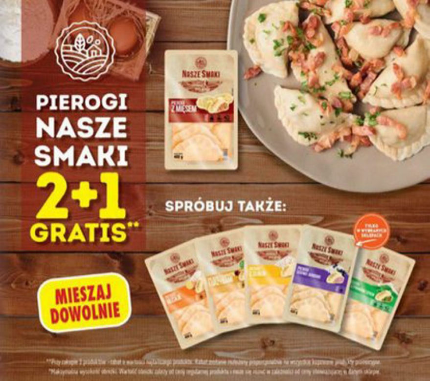 pierogi 2+1 gratis