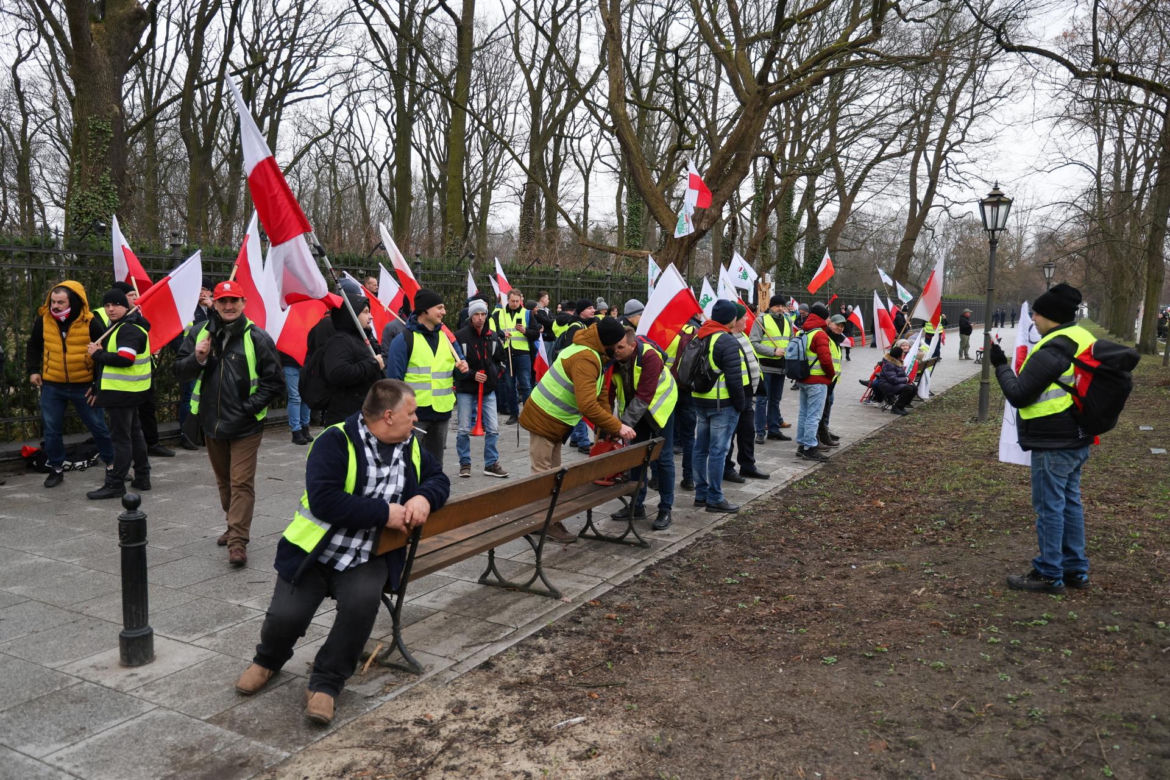 Protest rolników w Warszawie