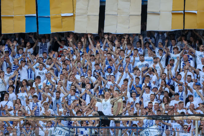 Kibice na meczu Lech Poznań - Wisła Płock
