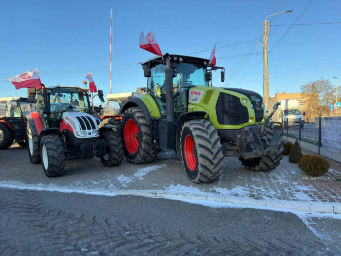 Protest rolników w Waleńczowie przeciwko umowie Mercosur