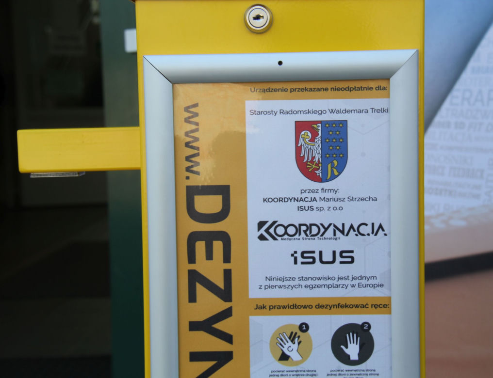 Dezynfekatory trafiły do powiatu radomskiego