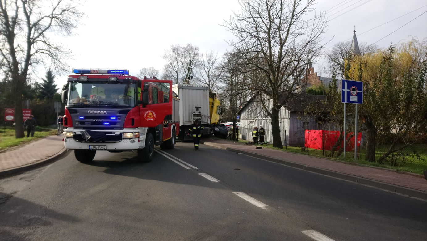 Śmiertelny wypadek w Drużbicach. Nie żyje kierowca osobówki