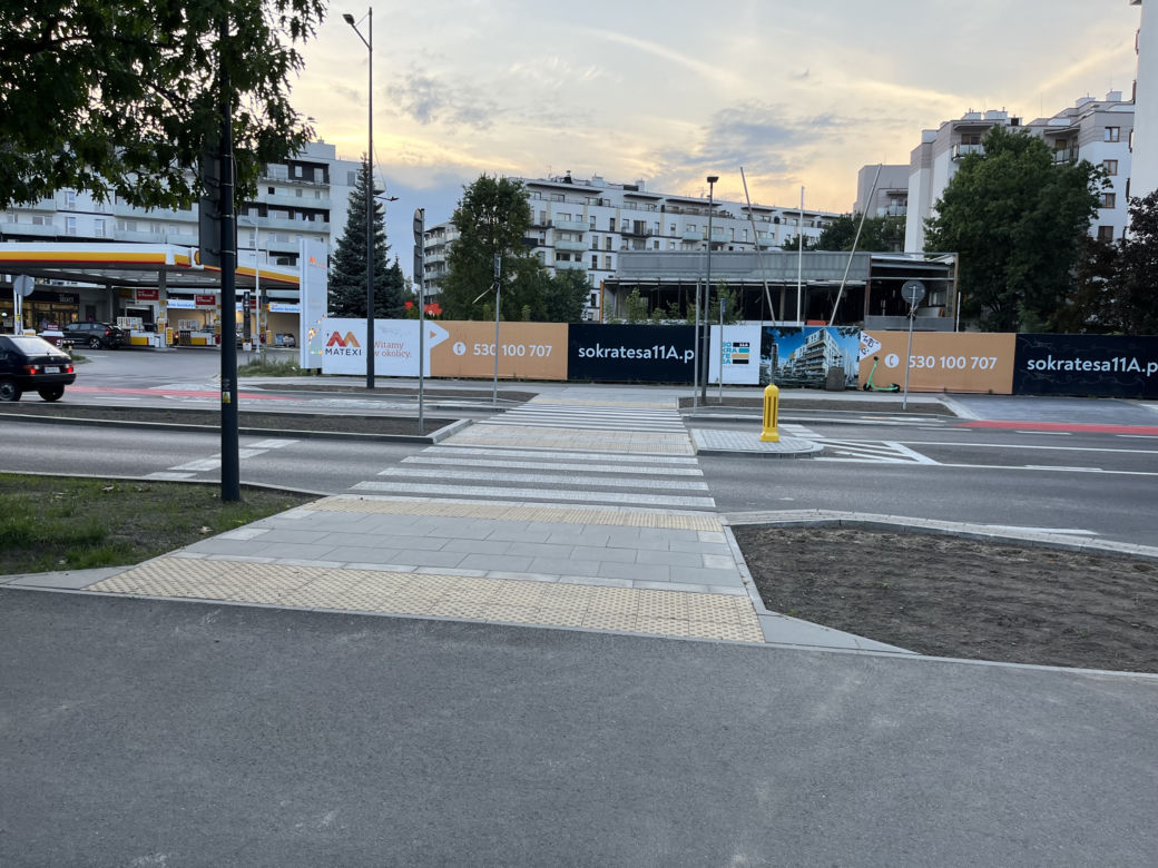 Trwają prace na ulicy Sokratesa na Bielanach 