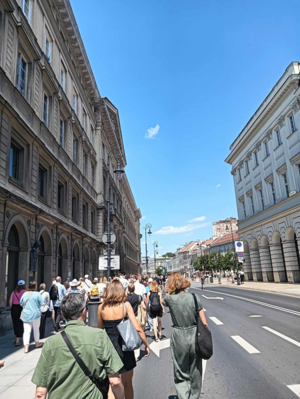 Kawowy ślad w centrum Warszawy
