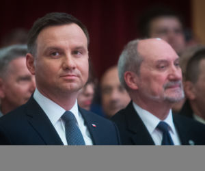 Prezydent Andrzej Duda i szef MON Antoni Macierewicz