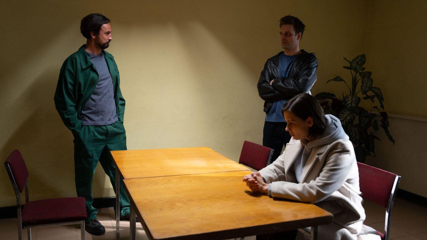 Na dobre i na złe odc. 998. Blanka (Pola Gonciarz), Sergiusz Poznański - Sergio (Mateusz Kaczmarek), Mario (Marcin Korcz)