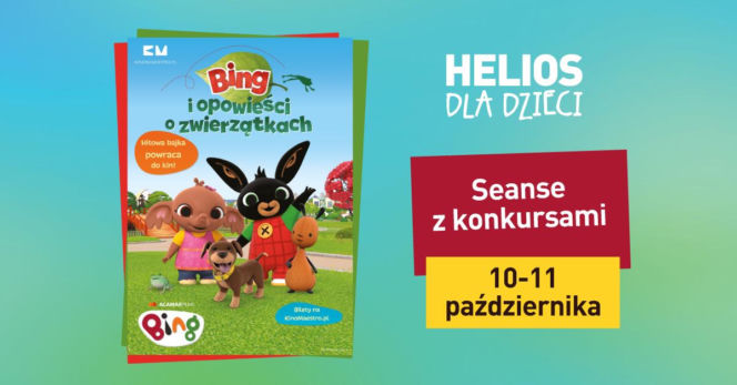„Bing i opowieści o zwierzątkach” – seanse z konkursami HDD w Heliosie