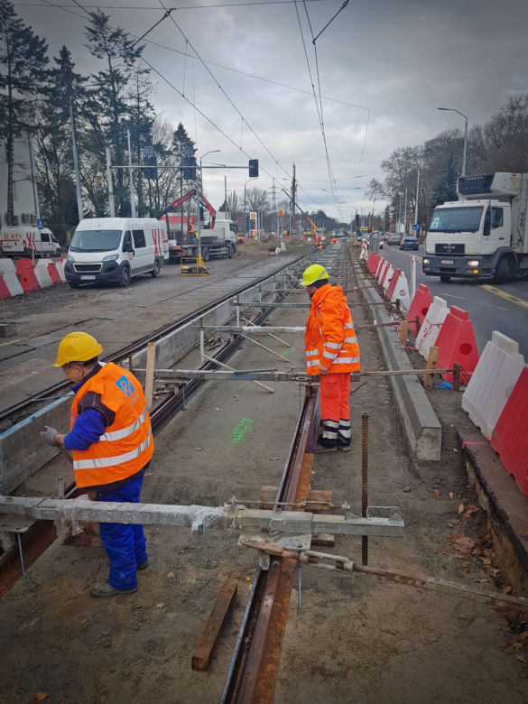 Budowa węzła Łękno - grudzień 2019