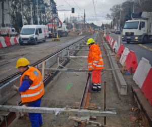 Budowa węzła Łękno - grudzień 2019