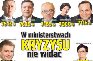 W ministerstwach kryzysu nie widać