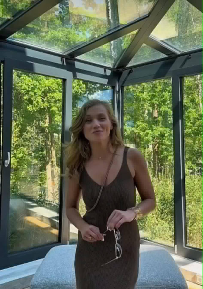 Agnieszka Kaczorowska i jej taras