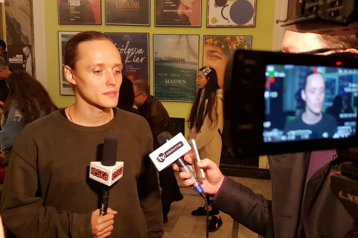 Bartosz Bielenia na premierze "Bożego Ciała" w Rzeszowie