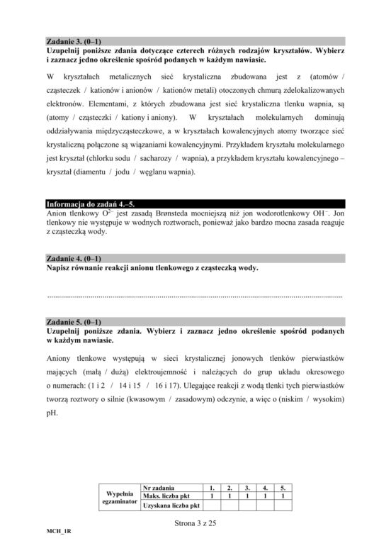 Matura 2019 chemia rozszerzona. ARKUSZE I ODPOWIEDZI