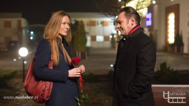 Na dobre i na złe odc. 555. Wiktoria Consalida (Katarzyna Dąbrowska), Tomasz Rzepecki (Ireneusz Czop)