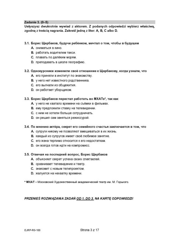 Matura 2021: Arkusz CKE z języka rosyjskiego na poziomie rozszerzonym [17.05.2021]