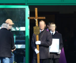 Pogrzeb Mirosława Krawczyka w Gdańsku: Aneta Zając i Mikołaj Krawczyk