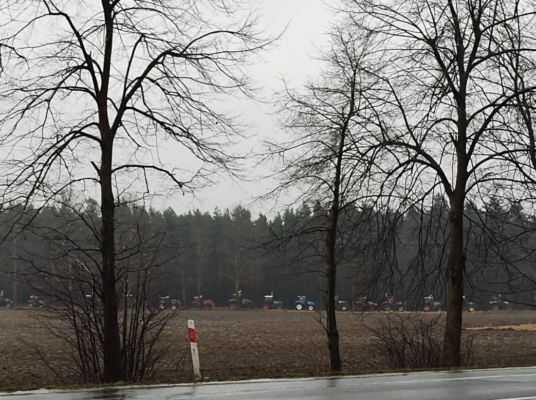 Strajk rolników w Śląskiem 20.02.2024