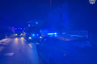 Pożar domu w Kaletach