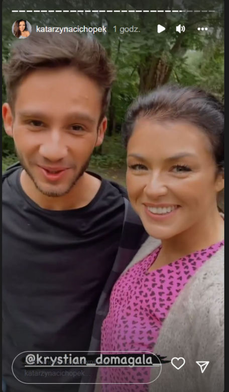 M jak miłość na planie. Mateusz (Krystian Domagała), Kinga (Katarzyna Cichopek)