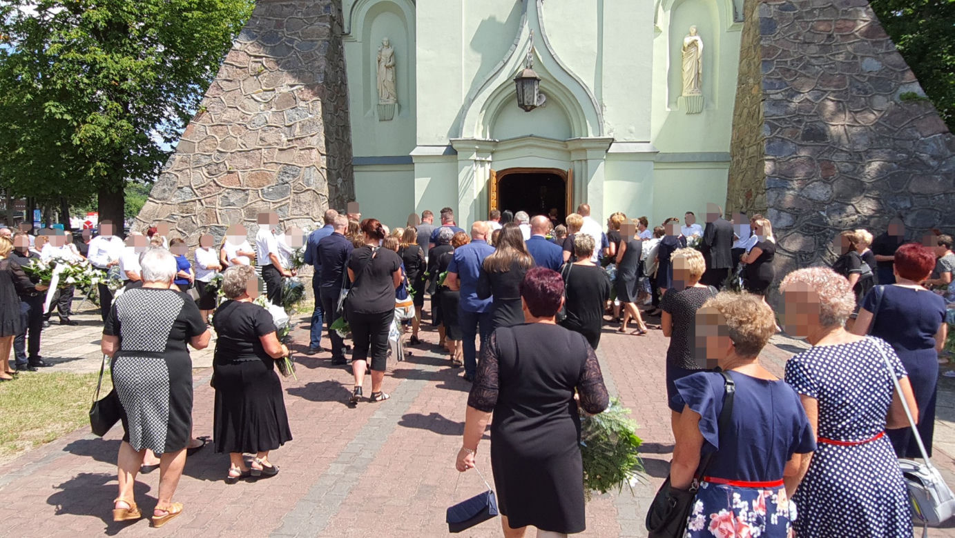 Pogrzeb ofiar wypadku w Elżbietowie