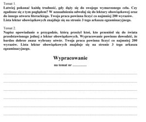 str.17 Próbny egzamin ósmoklasisty 2020. Arkusz z języka polskiego