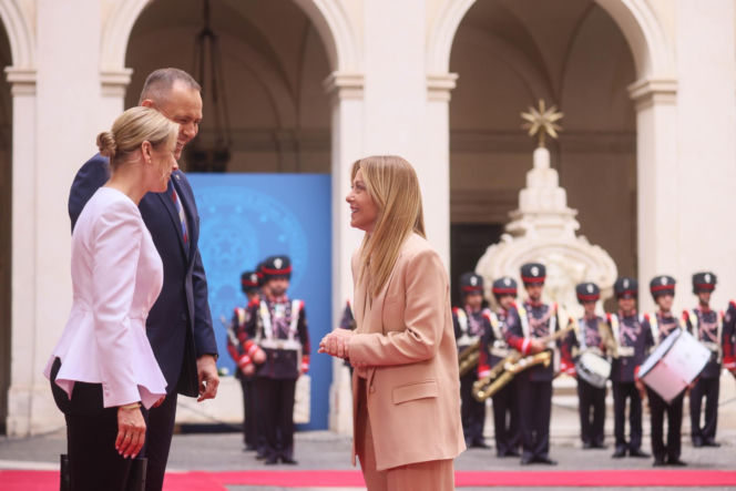 Marta Nawrocka we Włoszech