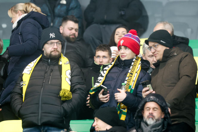 GKS Katowice - Pogoń Szczecin, zdjęcia kibiców i zawodników z meczu 17. kolejki PKO BP Ekstraklasy