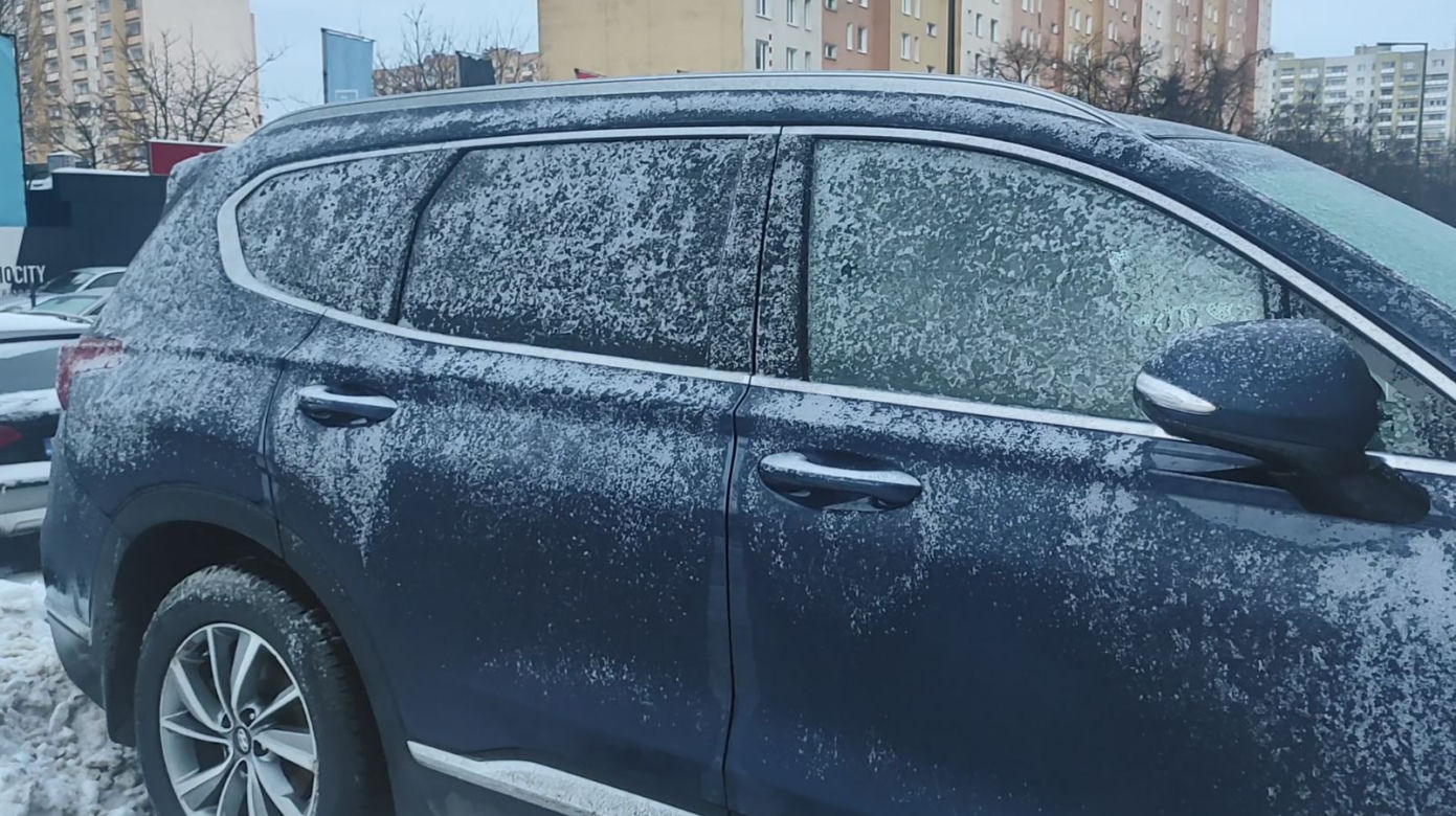 Gołoledź w Warszawie 20.12.2022