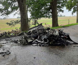 Warmińsko-mazurskie: Dwie osoby spłonęły żywcem w porsche
