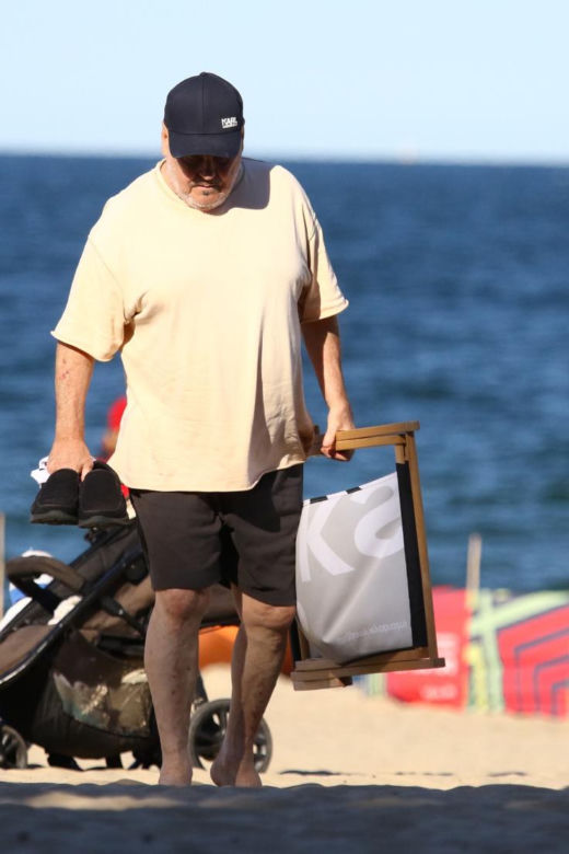 Marian Lichtman na plaży