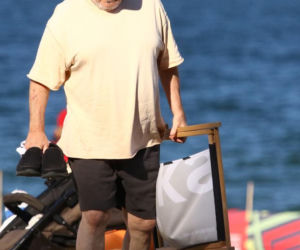 Marian Lichtman na plaży