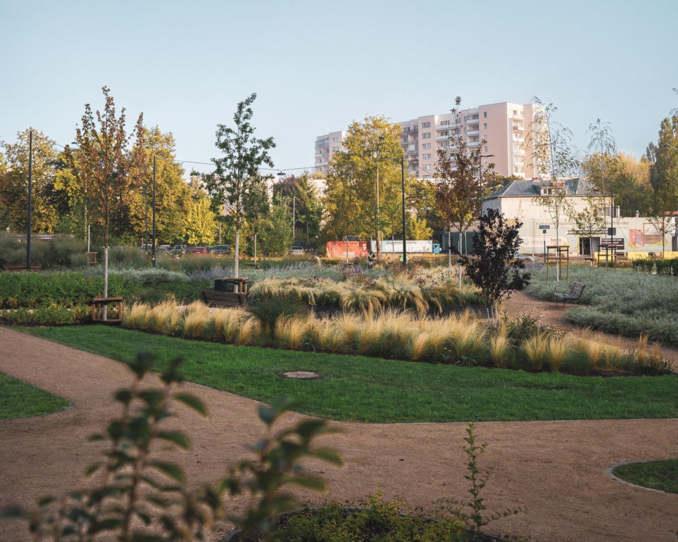 Park nad tunelem POW na Ursynowie - nowy odcinek otwarty na początku września 2025