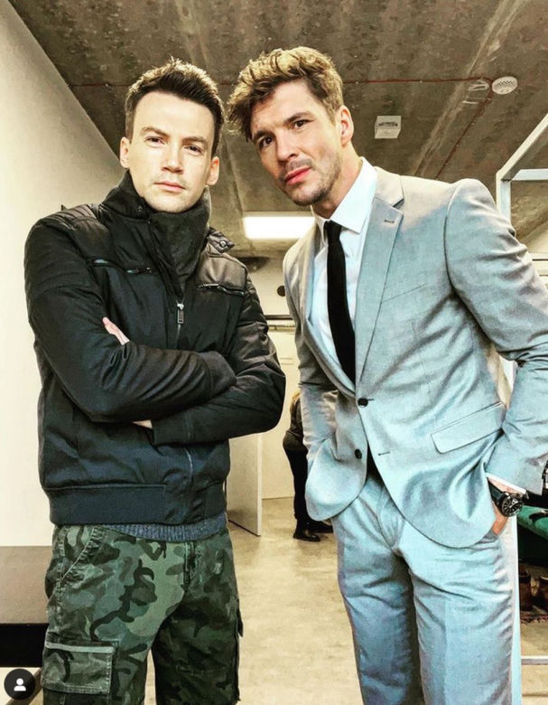 M jak miłość na planie. Marcin (Mikołaj Roznerski), Jakub Karski (Krzysztof Kwiatkowski)