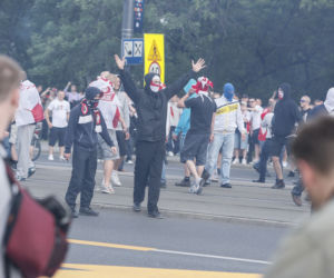 ZAMIESZKI KIBICÓW przed meczem POLSKA-ROSJA - ZDJĘCIA