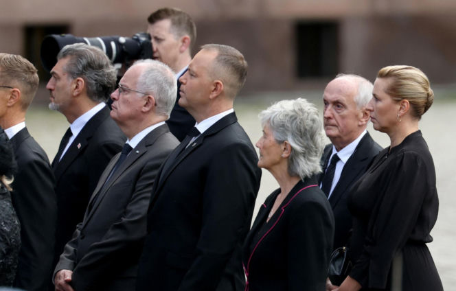 Karol Nawrocki na pogrzebie króla